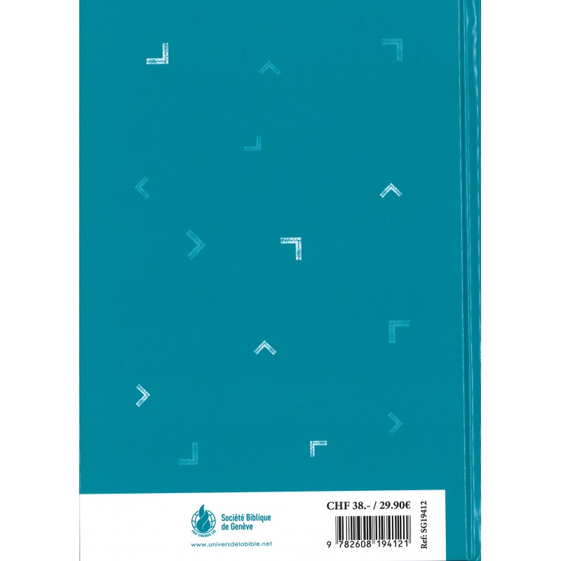 Bible Segond 21 Journal de bord: couverture rigide illustrée bleue