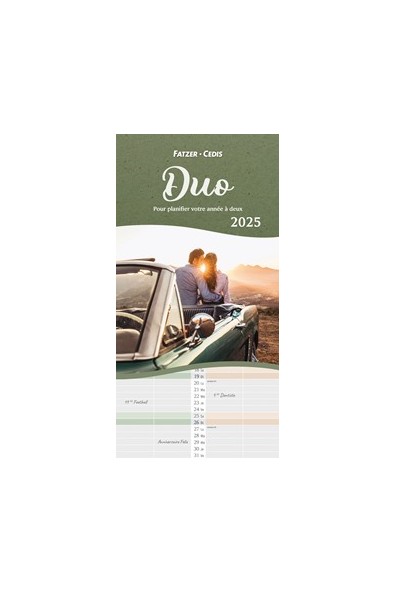 Calendrier "Duo" 2025