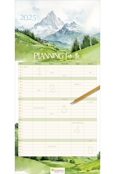 Calendrier "Planning Famille" 2025