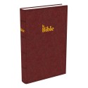 Bible Darby grand format rigide, brun-rouge